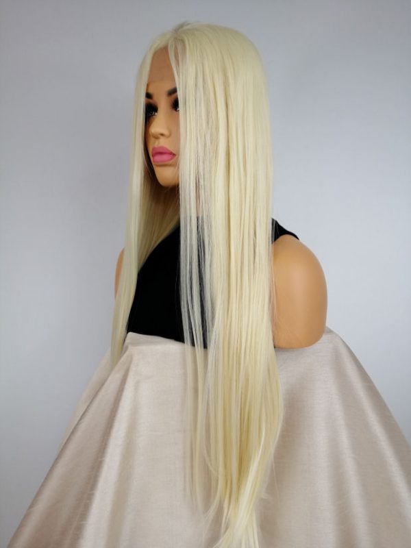 Peruka lace front długa jasny blond