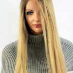 Peruka lace front długa blond islandii