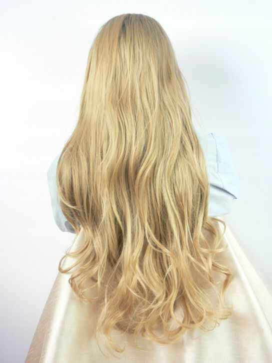 Peruka lace front długa słowiański blond