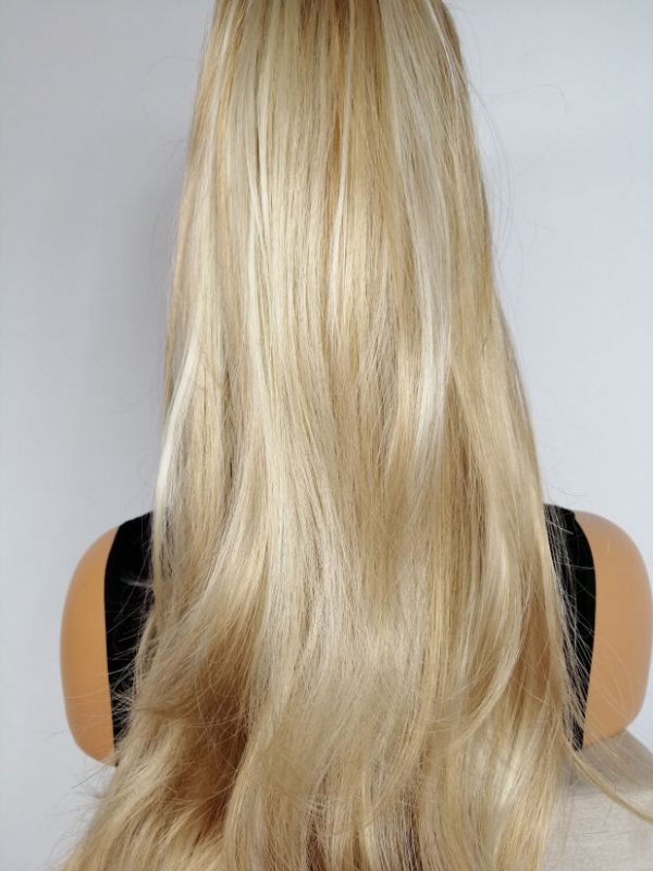 Piękna MEGA długa treska Margaritta 80 CM dopinka ciepły blond