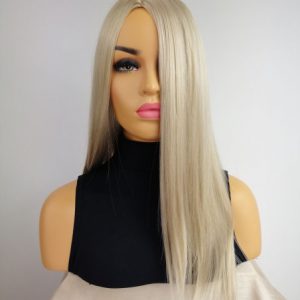 Peruka Elena mroźny blond prosta długa termoodporna