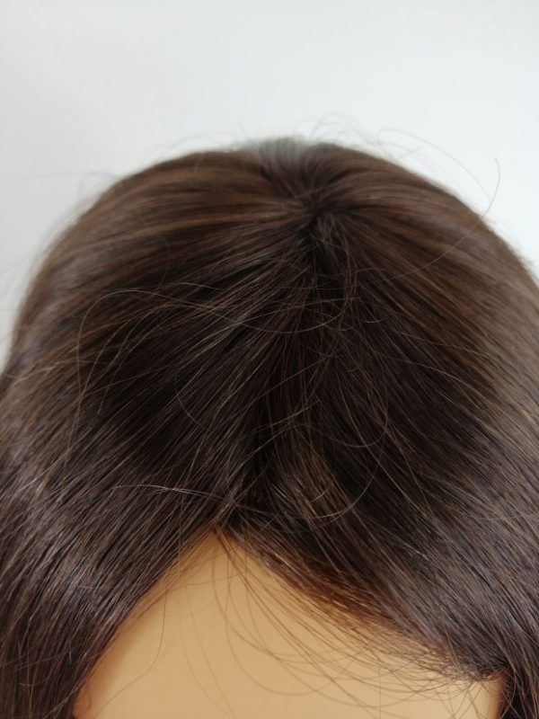 Uzupełnienie włosów tupet włosy naturalne MONO TOP