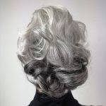 Piękna treska siwa dopinka idealna fryzura