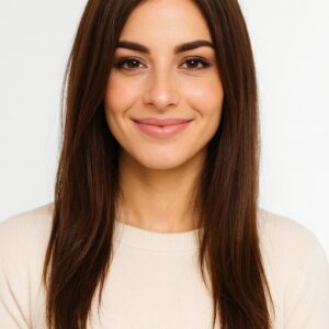 Peruka CYPHER MONO part long bob bez grzywki-dark brunette 50cm