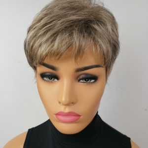 Peruka damska krótka ciemny blond