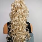 Piękna, gęsta blond treska Francesca kręcona super DŁUG