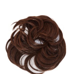 Gumka treska dopinka włosy kucyk  k/8 brąz -XXL
