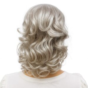 Treska , dopinka na krabie Veronica platynowy z odcieniem  perłowego popielu 1076-19cm