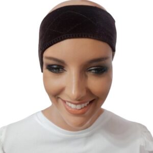 Opaska pod perukę w kolorze ciemny brąz