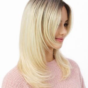 Peruka Sympathy Mono Lace Deluxe 14/88+8 jasny blond mix z odrostem